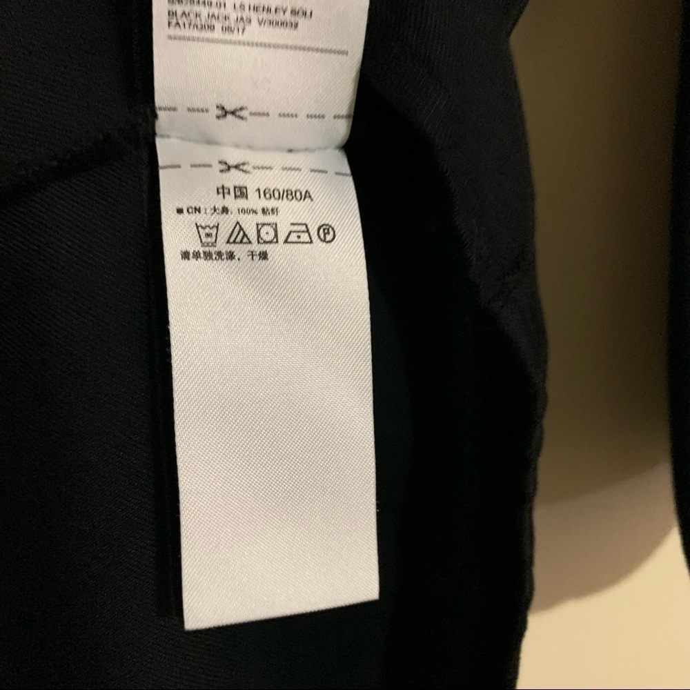 Old Navy Black Long Sleeve Henley Button down Dress. Size XS - Picture 7 of 9